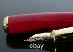 St Dupont Atelier Line D Fountain Pen Limited Edition Red Lacquer 410710 $1380