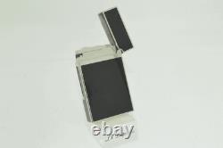 St Dupont Black Lacquer Solitaire Ligne Line 2 Limited Edition Diamond Lighter