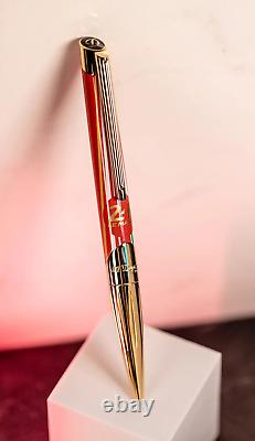 St Dupont Defi 24h Le Mans Limited Edition Ballpoint Pen Red Gold 405007 Lemans