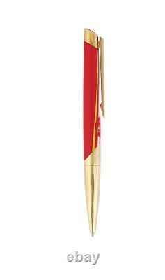 St Dupont Defi 24h Le Mans Limited Edition Ballpoint Pen Red Gold 405007 Lemans