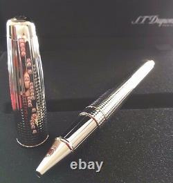 St Dupont Diamond Drop Limited Edition Palladium Orpheo Rollerball Pen #786/1952