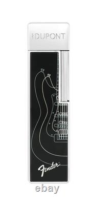 St Dupont Fender Twiggy Black & Silver Lacquer Cigar Lighter LIM Ed 030025 Torch