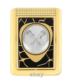 St Dupont Fender Twiggy Black & Silver Lacquer Cigar Lighter LIM Ed 030025 Torch