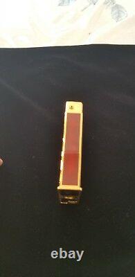 St Dupont Gold Dust Red Lacquer Table Jeroboam Limited Edition Lighter Rare