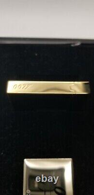 St Dupont James Bond 007 Limited Edition Line Ligne 2 Lighter Black Lacquer Gold