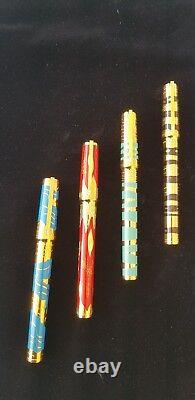 St Dupont Les Elements 4 Pen Set New And All 4 Matching Numbers