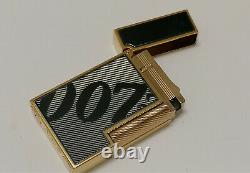 St Dupont Lighter Accendino James Bond 007 Gold Box&papers Limited Edition