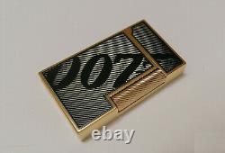 St Dupont Lighter Accendino James Bond 007 Gold Box&papers Limited Edition