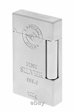 St Dupont Ligne Line 2 Limited Edition 999 122g Silver Ingot Lighter C16649 New