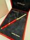 St Dupont Limited Edition 1997 Hong Kong Rollerball Pen Gold Red Lacquer 262/997