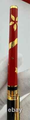 St Dupont Limited Edition 1997 Hong Kong Rollerball Pen Gold Red Lacquer 262/997