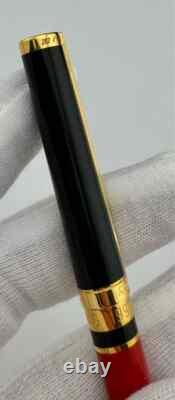 St Dupont Limited Edition 1997 Hong Kong Rollerball Pen Gold Red Lacquer 262/997