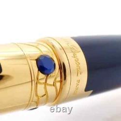 St Dupont Limited Edition 1998 Nuevo Mundo Fountain Pen Gold Saphire Lacquer