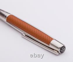 St Dupont Limited Edition Defi Rollerball Pen Brown Perforated Leather 402676
