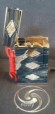 St Dupont Limited Edition Samurai Line 2 Ligne 2 Lighter Lacquer Platinum New