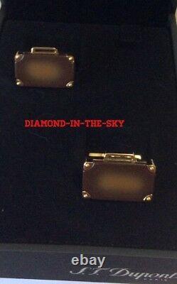 St Dupont Murder On The Orient Express Cufflinks Limited Edition 5586 Gold