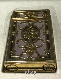 St Dupont Ny 5th Ave Ligne 2 Line 2 Limited Edition Gold Lighter Purple Lacquer