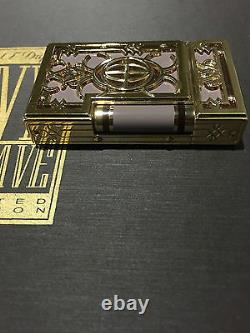 St Dupont Ny 5th Ave Ligne 2 Line 2 Limited Edition Gold Lighter Purple Lacquer