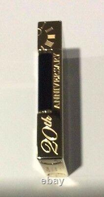 St Dupont Opus X Linge 2 Line 2 Limited Edition Gold Lighter Black Lacquer 20th