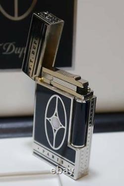 St Dupont Orient Express Linge Line 2 Limited Edition Palladium Lighter Lacquer