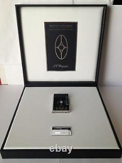 St Dupont Orient Express Linge Line 2 Limited Edition Palladium Lighter Lacquer