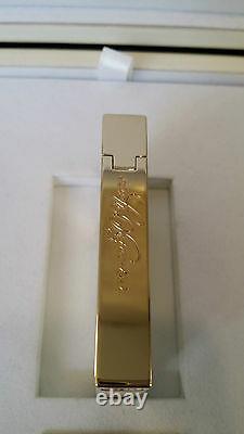 St Dupont Padron Limited Edition Gold W White Lacquer Linge Line 2 Lighter 50th