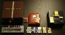 St Dupont Padron Limited Edition Gold W White Lacquer Linge Line 2 Lighter 50th