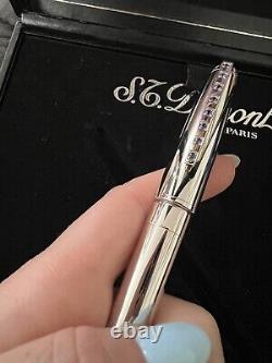 St Dupont Paris Limited Edition Sapphire Sky and Fire BNIB Olympio Ball Point