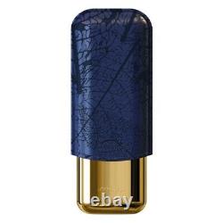 St Dupont Partagas Maestra Line Ligne 2 Cigar Lighter Limited Edition Gold Blue