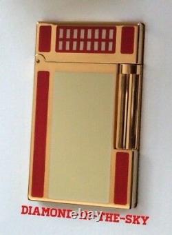 St Dupont Paul Garmirian Pg Line 2 Limited Edition Gold Lighter White Lacquer Re