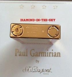 St Dupont Paul Garmirian Pg Line 2 Limited Edition Gold Lighter White Lacquer Re