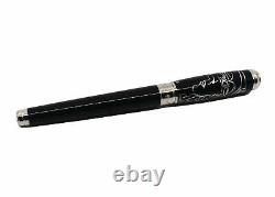 St Dupont Picasso Limited Edition Fountain Pen Black Lacquer Palladium 410046