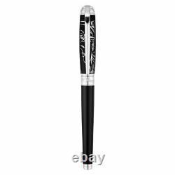 St Dupont Picasso Limited Edition Rollerball Pen Black Lacquer Palladium 412046