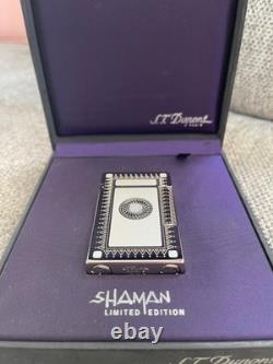 St. Dupont Shaman Lighter Line 2 Limited Edition 2005 White Pearlised Lacquer