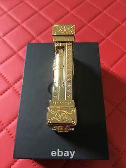 St Dupont Shoot The Moon Ligne Line 2 Limited Edition Gold Lighter Brown Lacquer