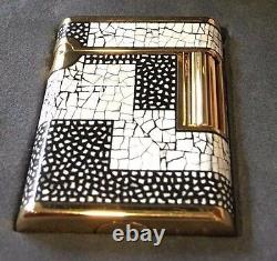 St Dupont Soubreny Maki E Limited Edition Eggshell Gold Lighter Lacquer Bnib