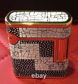 St Dupont Soubreny Maki E Limited Edition Eggshell Gold Lighter Lacquer Bnib