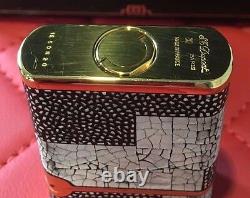 St Dupont Soubreny Maki E Limited Edition Eggshell Gold Lighter Lacquer Bnib