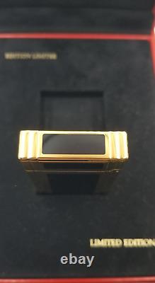 St Dupont Tiger Limited Edition Line Ligne 2 Gold Lighter Only 999 Made 1998