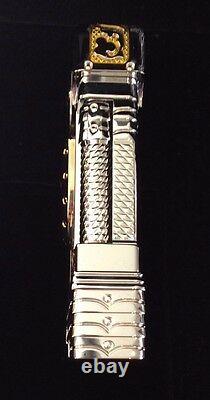 St Dupont White Knight Prestige Limited Edition Linge Line 2 Gold Lighter Lacque