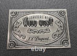 St Dupont Wild West Linge Line 2 Limited Edition Platinum Lighter Black Lacquer