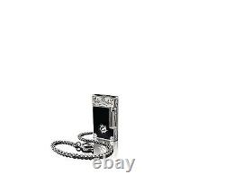 St Dupont Wild West Linge Line 2 Limited Edition Platinum Lighter Black Lacquer