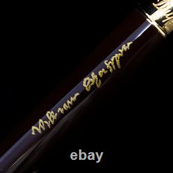 St Dupont William Shakespeare Limited Edition Ballpoint Pen Brown Lacquer Gold