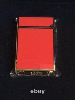 St Dupont Year Of The Goat Linge Line 2 Limited Edition Gold Lighter Red Lacquer