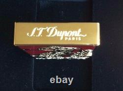 St Dupont Year Of The Goat Linge Line 2 Limited Edition Gold Lighter Red Lacquer