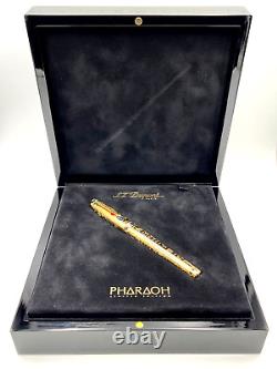 Stunning New 2004 S. T. Dupont Limited Edition Pharaoh Fountain Pen 18k M France