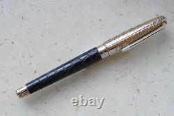 Stunning S. T. DUPONT OLYMPIO ALLIGATOR & PALLADIUM Fountain pen Limited Edition