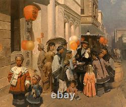 Toy Peddler of Dupont Street, Chinatown, S. F. 1905 Mian Situ Giclee Canvas