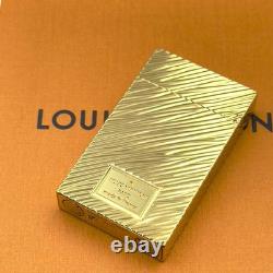 Unused S. T. Dupont Gas Lighter Gold Epi No Box Rare Limited Edition