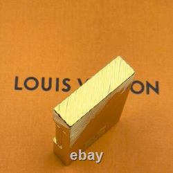 Unused S. T. Dupont Gas Lighter Gold Epi No Box Rare Limited Edition